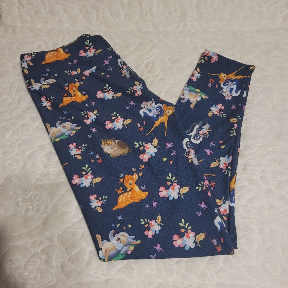 Amelia Rose Bambi and Friends Leggings Soft Double Brushed OS One Size 4 - 14